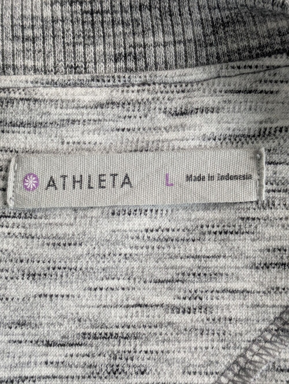 Athleta Large Gray Textured En Route Ponte Short Sleeve Fit & Flare Dress Casual - Picture 14 of 16